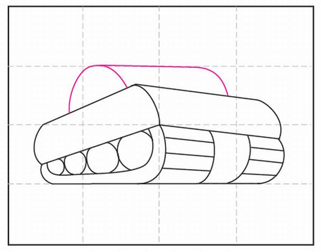 Танк карандашом 6