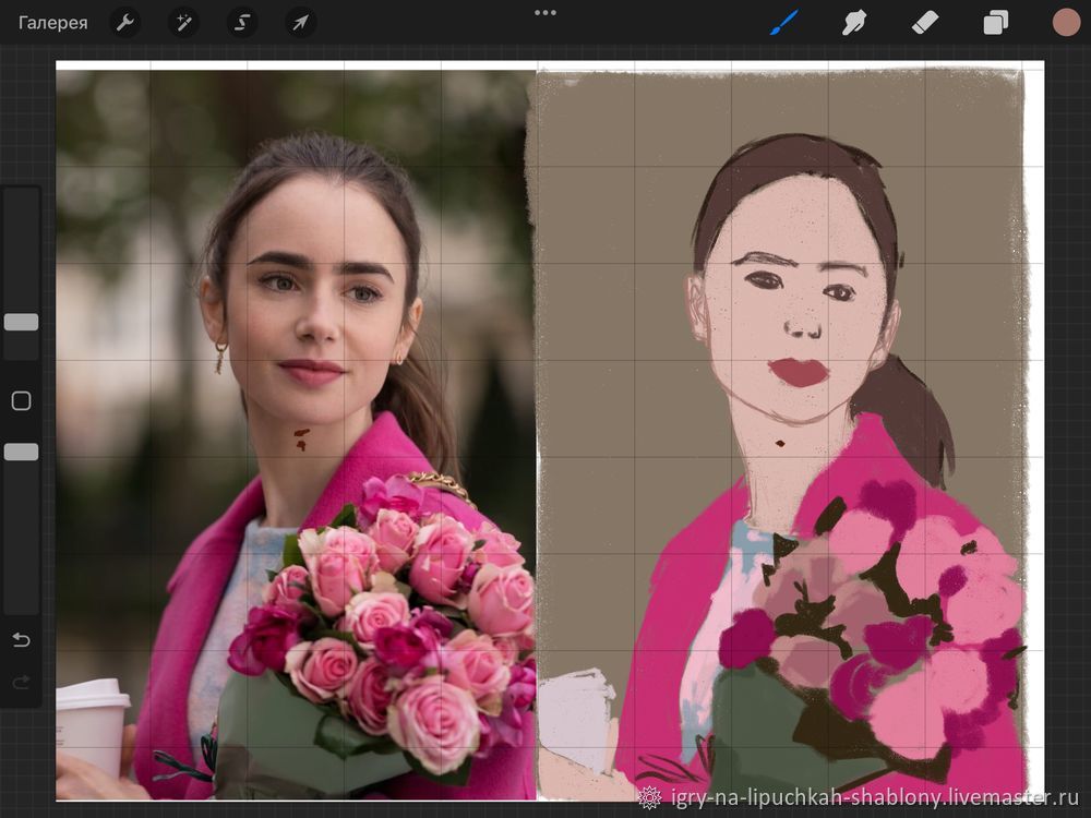 Фото-туториал создание цифровой иллюстрации «Эмили», фото № 4