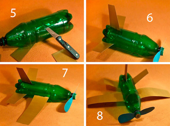 Самолет из пластиковой бутылки 2