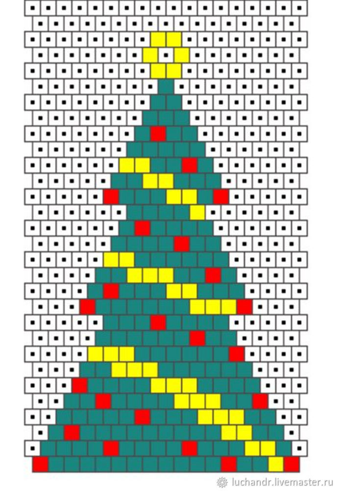 Серьги-елочки из бисера на Новый год своими руками, фото № 2