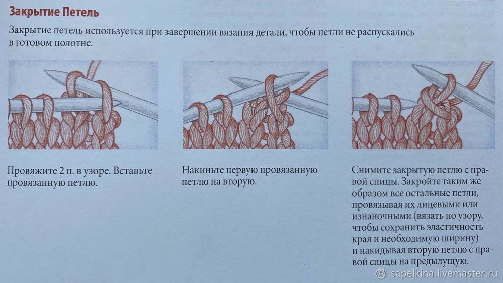 Шапка резинкой и снуд узором «двойной рис» спицами, фото № 12